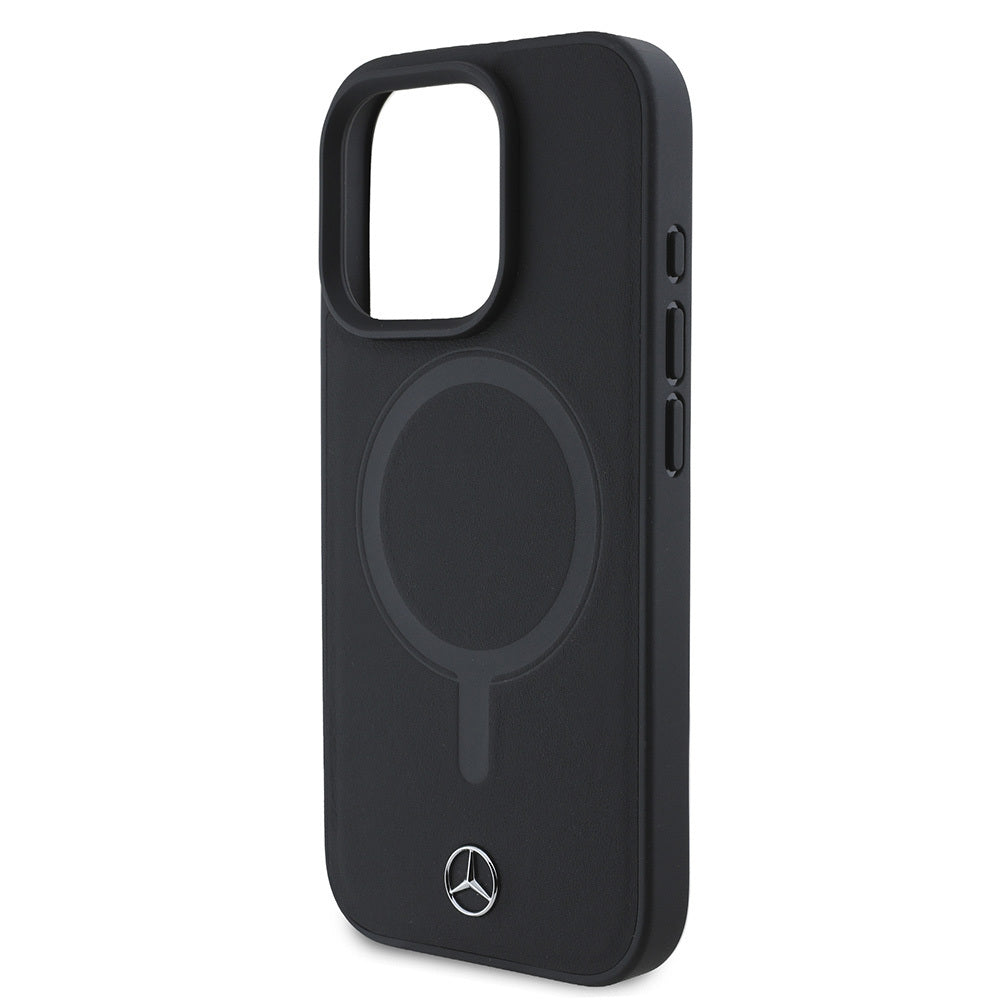 Mercedes Benz iPhone 16 Pro Max M-safe Şarj Özellikli Yumuşak Deri Orjinal Lisanslı Kılıf Mercedes Benz iPhone 16 Pro Max M-safe Şarj Özellikli Yumuşak Deri Orjinal Lisanslı Kılıf